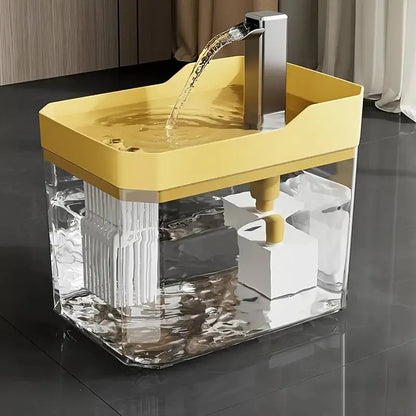 Automatic Cat Drinking Fountain with Circulating Water, Ultra-Quiet USB-Powered Dispenser, No Batteries Required