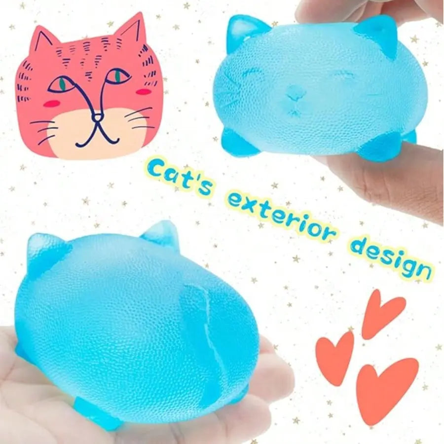 Maltose Cool Cat Sensory Squeeze Toy - Ideal for Stress Relief, Gift Box Inclusion, Birthday Celebration, Classroom Reward, and Holiday Stocking Stuffer