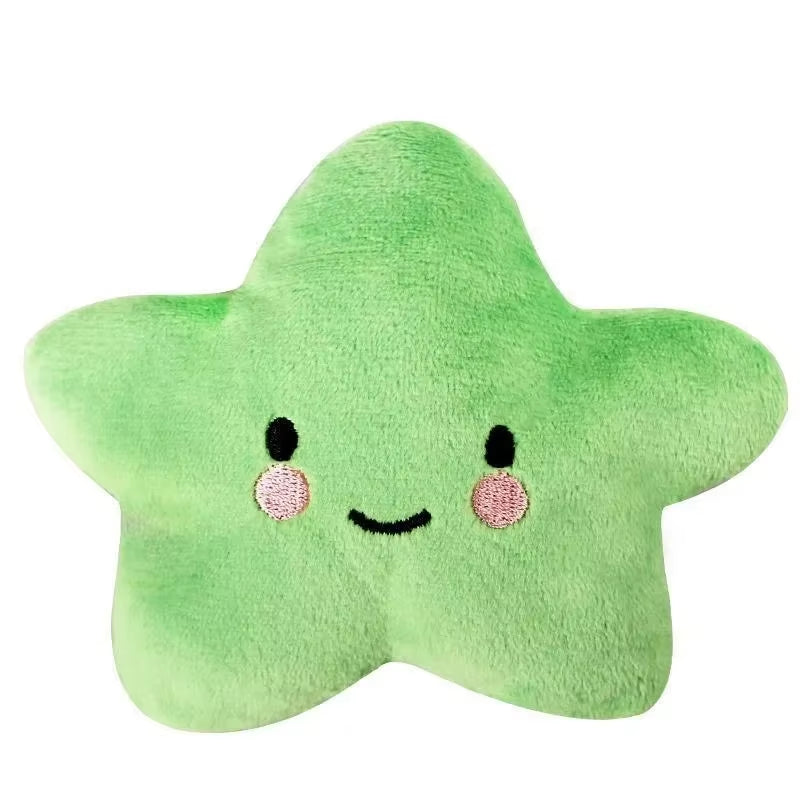 Plush Pentagram Squeaky Toy for Dogs and Cats - Engaging Chew Toy for Interactive Play
