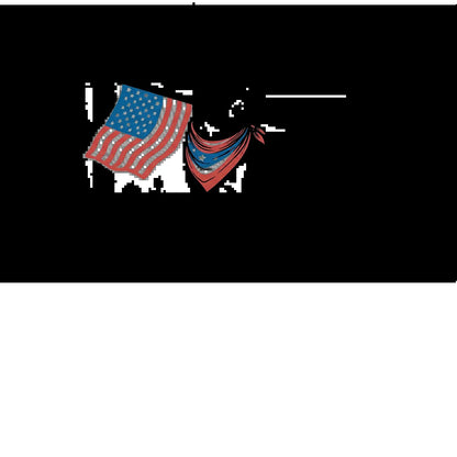 Patriotic Dog Shirt by Comfort Colors for Over 50 Breeds - Western Cowboy Tee, Ideal 4th of July Gift for Dog Lovers, USA Flag Design