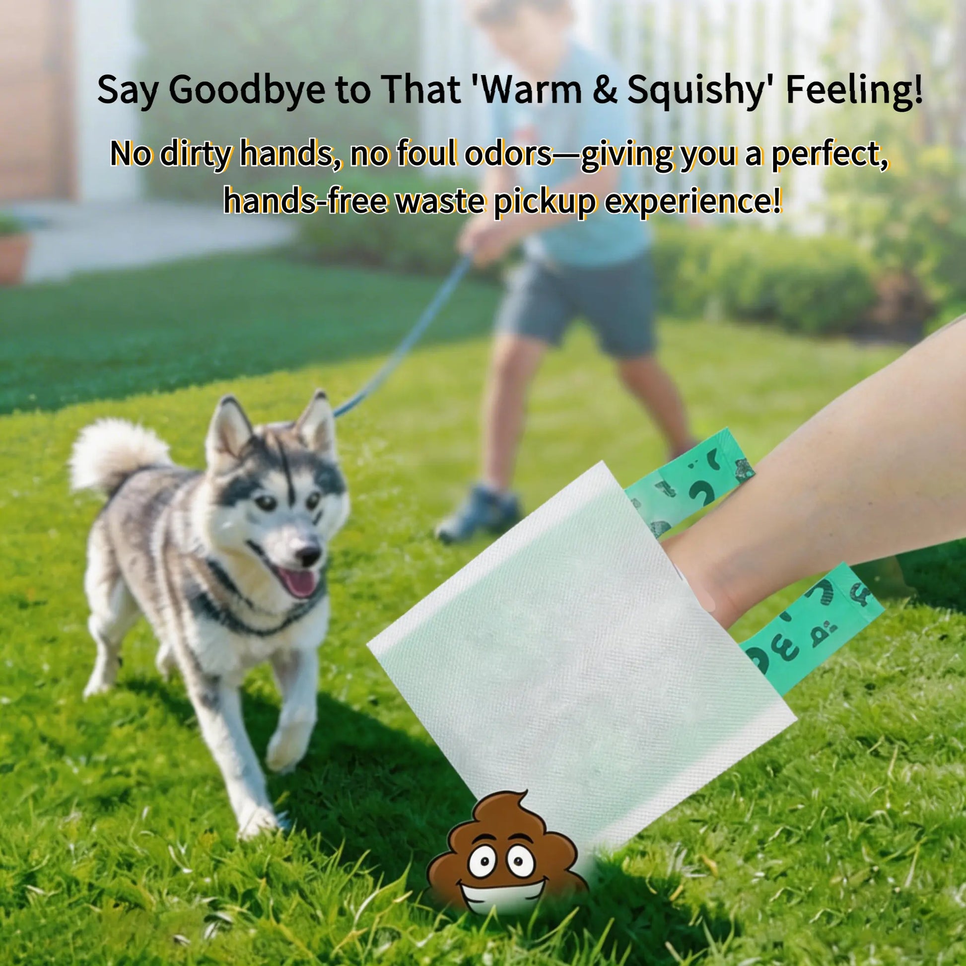 Eco-Friendly Double-Layer Dog Waste Bags with Paper Towels - 50 Count Value Pack, Leak-Proof and Durable for Travel, Walking, and Home Use
