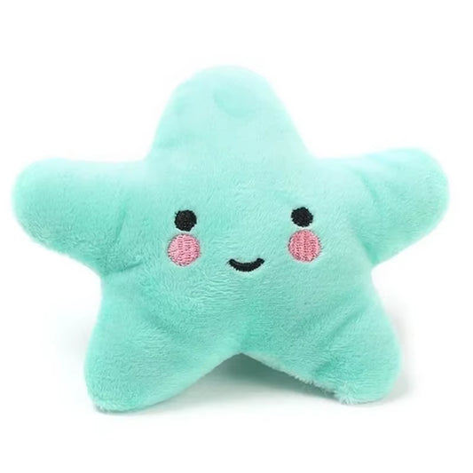 Plush Pentagram Squeaky Toy for Dogs and Cats - Engaging Chew Toy for Interactive Play