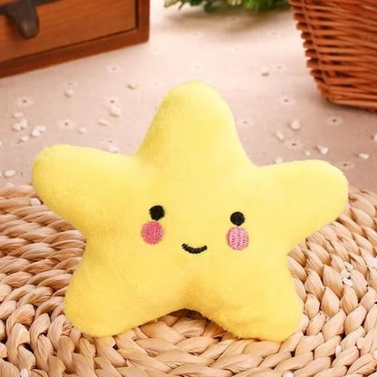 Plush Pentagram Squeaky Toy for Dogs and Cats - Engaging Chew Toy for Interactive Play