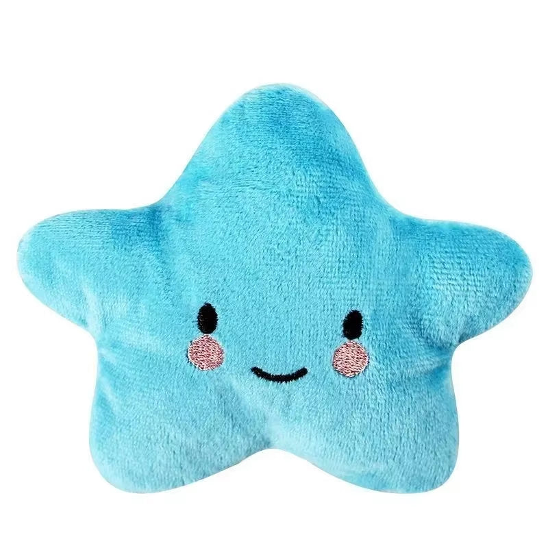 Plush Pentagram Squeaky Toy for Dogs and Cats - Engaging Chew Toy for Interactive Play