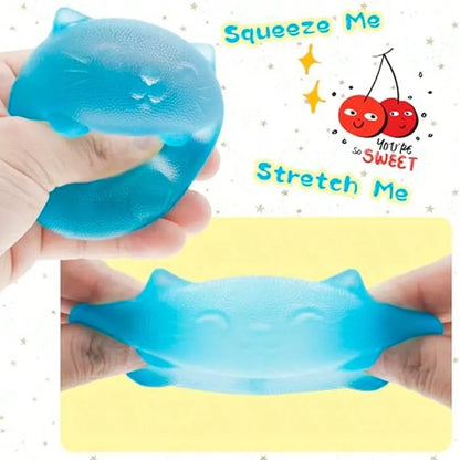 Maltose Cool Cat Sensory Squeeze Toy - Ideal for Stress Relief, Gift Box Inclusion, Birthday Celebration, Classroom Reward, and Holiday Stocking Stuffer