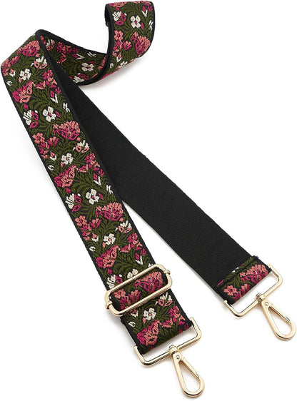 Adjustable Wide Shoulder Strap Replacement for Crossbody Canvas Handbags