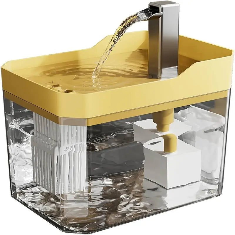 Automatic Cat Drinking Fountain with Circulating Water, Ultra-Quiet USB-Powered Dispenser, No Batteries Required