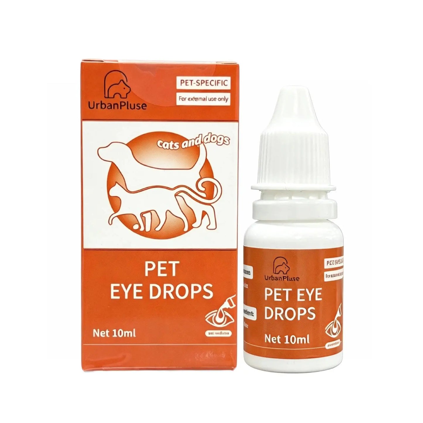 Veterinary Eye Drops and Infection Treatment for Dogs and Cats - Alleviate Infections, Allergies, Dry Eyes, and Pink Eye; Tear Stain Cleaner and Eye Rinse for Kittens