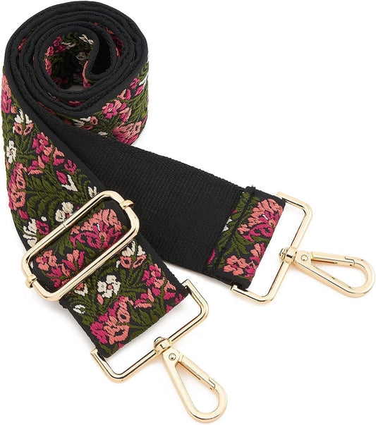 Adjustable Wide Shoulder Strap Replacement for Crossbody Canvas Handbags
