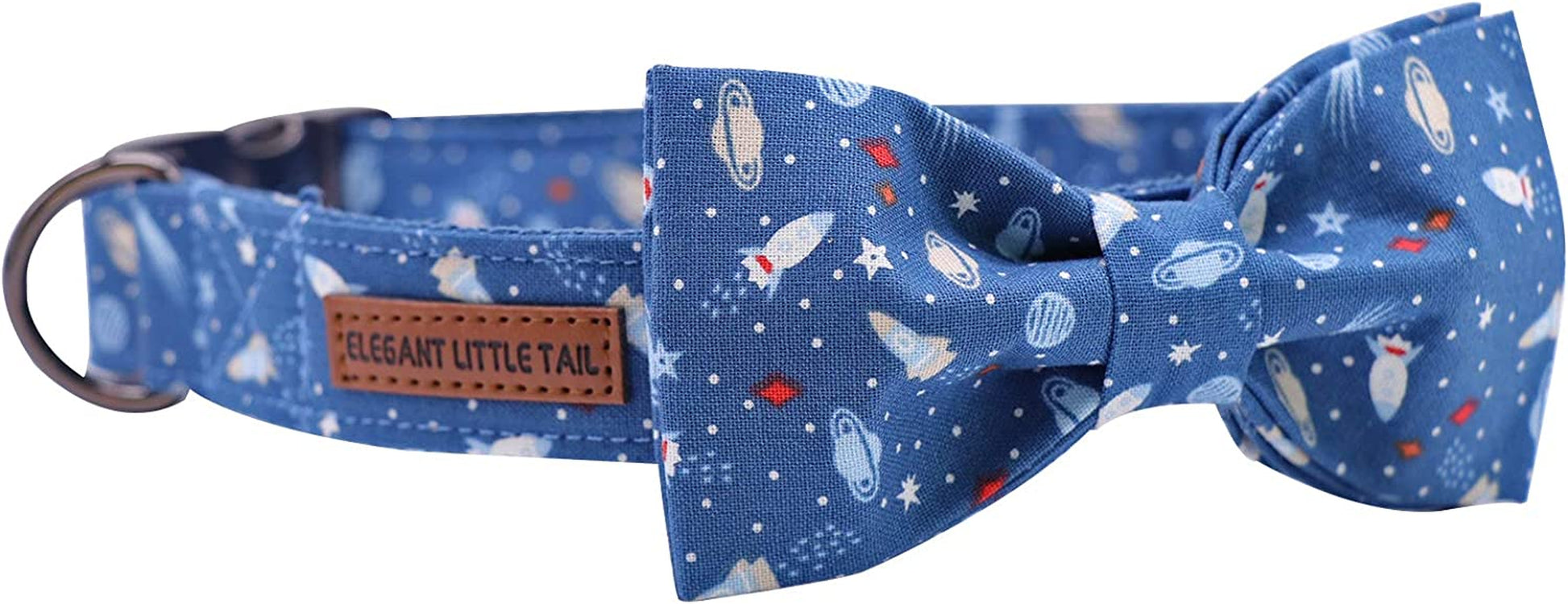 Adjustable Cotton and Webbing Bowtie Collar for Dogs and Cats of All Sizes