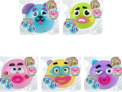 Smushers Squishy Cutie Toy - Multisensory Stress Relief Dog Face Swap, Soft Moldable Design, Safe Maltose Material, Portable Anxiety Relief and Party Favors