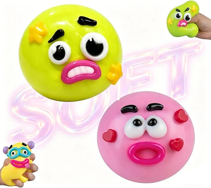 Smushers Squishy Cutie Toy - Multisensory Stress Relief Dog Face Swap, Soft Moldable Design, Safe Maltose Material, Portable Anxiety Relief and Party Favors