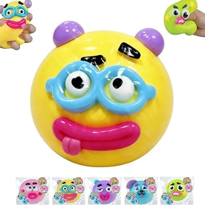 Smushers Squishy Cutie Toy - Multisensory Stress Relief Dog Face Swap, Soft Moldable Design, Safe Maltose Material, Portable Anxiety Relief and Party Favors