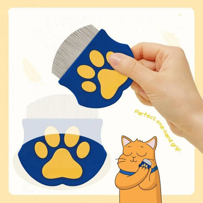 Professional Pet Grooming Comb for Dogs and Cats - Mini Face Brush for Shedding Control and Flea Removal, Essential Tool for Pet Care