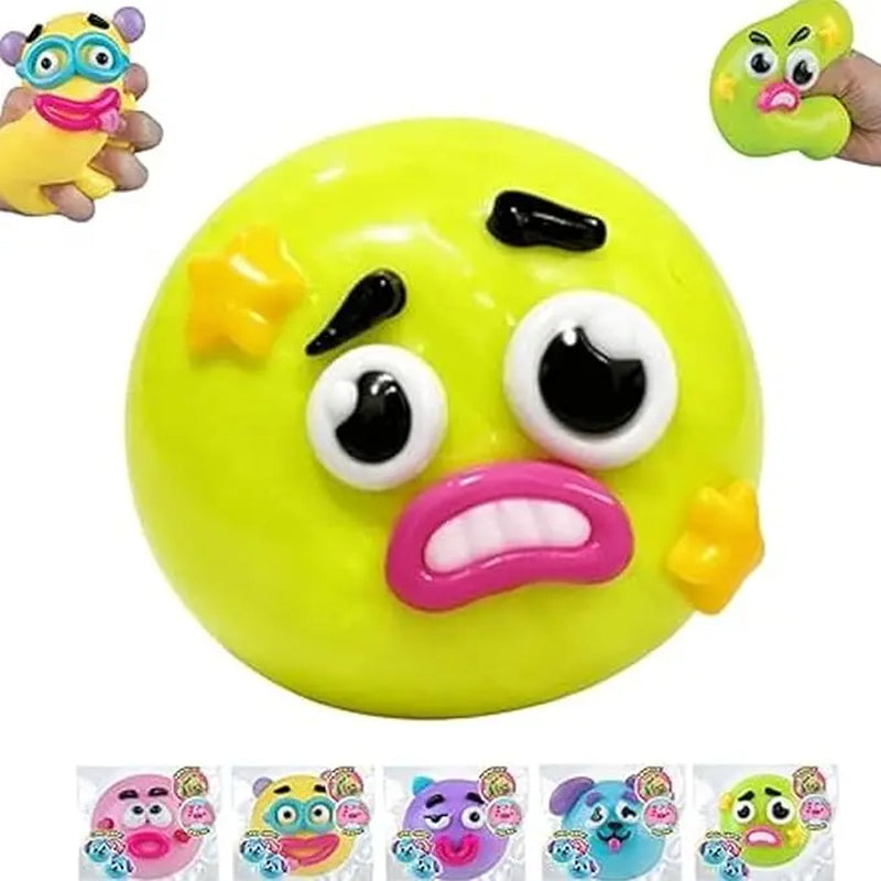 Smushers Squishy Cutie Toy - Multisensory Stress Relief Dog Face Swap, Soft Moldable Design, Safe Maltose Material, Portable Anxiety Relief and Party Favors