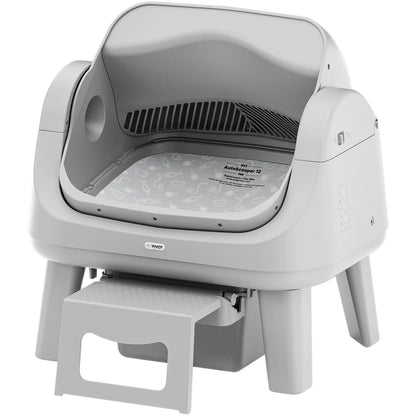 Petpivot Autoscooper 12 Lite Open Top Self-Cleaning Cat Litter Box with Advanced Safety Sensors and Accessible Design for Senior Cats