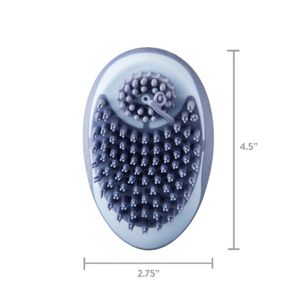 Bathing Palm Dog Brush with Built-in Shampoo Dispenser | Premium Dog Grooming Tool