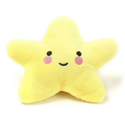 Plush Pentagram Squeaky Toy for Dogs and Cats - Engaging Chew Toy for Interactive Play